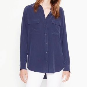 Equipment Silk Signature Shirt XS
